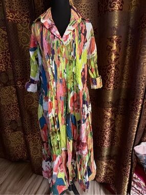 Made in Paris Vibrant Abstract Print by Dress Addict